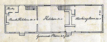 Ground plan of the parish workhouse 1790 [W2/17]